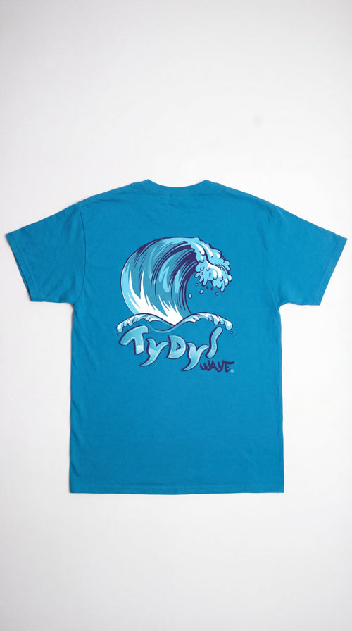 Wave Tee Blue Back
